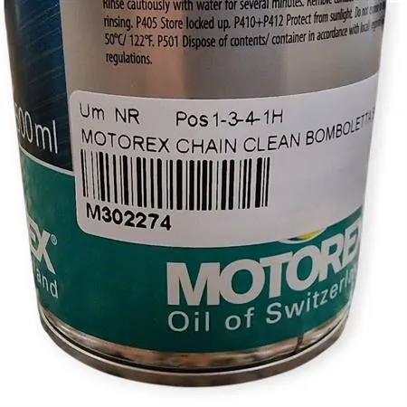M302274 Pulitore sgrassante catena Motorex - bomboletta spray da 500 ml