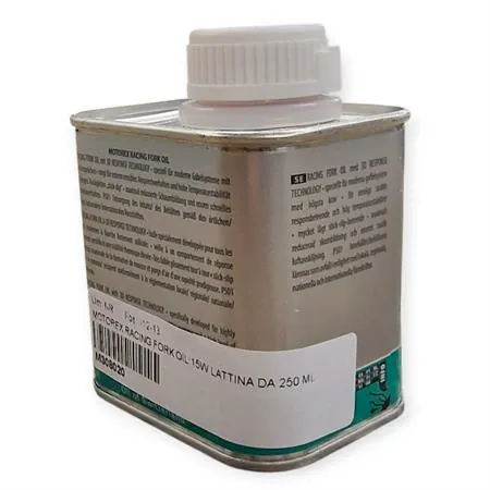 M308020 Olio forcelle racing Motorex con densità 15W - lattina da 250 ml