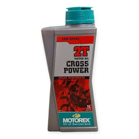 Olio miscela Motorex Cross Power 100% sintetico 2 tempi flacone da 1 litro - adatto anche alla miscelazione automatica