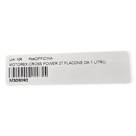 M308092 Olio miscela Motorex Cross Power 100% sintetico 2 tempi flacone da 1 litro - adatto anche alla miscelazione automatica