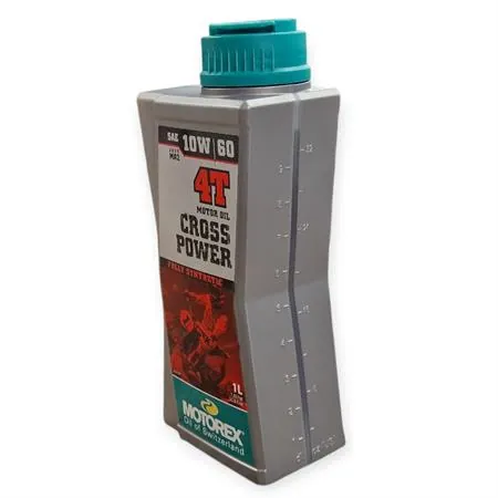 M308242 Olio motore Motorex Cross Power 4 tempi 10W-60 JASO MA2, API SP/SN/SM - flacone da 1 litro