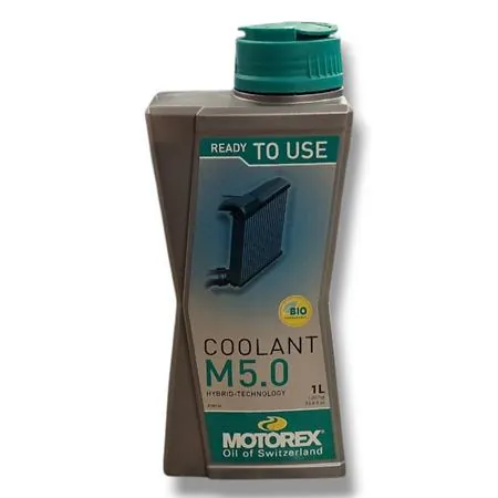 Liquido di raffreddamento Motorex M5.0 azzurro pronto all'uso - flacone da 1 litro