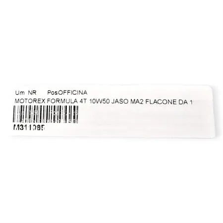 M311065 Olio motore Motorex Formula 4 tempi 10W-50 JASO MA2, API SL/SJ/SH/SG - flacone da 1 litro