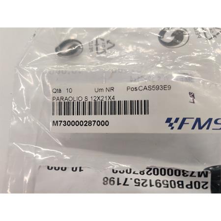Paraolio Athena in gomma modello e misura S 12x21x4 mm, ricambio M730000287000