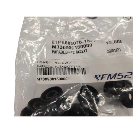 Paraolio Athena in gomma NBR 75 modello e misura TC 8x22x7 mm, ricambio M730900150000