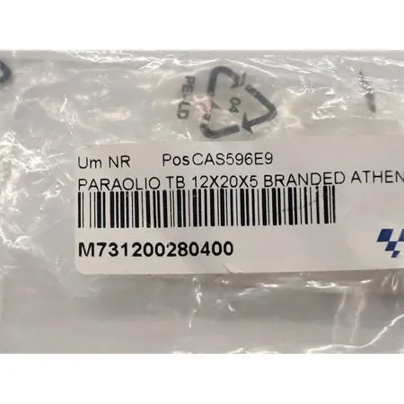 M731200280400 Paraolio Athena in gomma modello TB e misura 12x20x5 mm