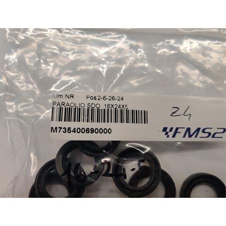 Paraolio Athena in gomma modello SDO e misura 16x24x5 mm, ricambio M735400690000