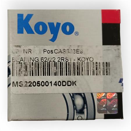 Cuscinetto Bearing Koyo Athena con misura 62/22 2rs1, ricambio MS220500140DDK