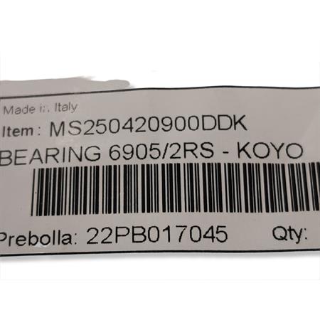 Bearing 6905/2rs - koyo, ricambio MS250420900DDK