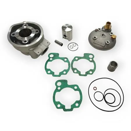 Gruppo termico motore Athena in alluminio completo di testa con diametro 40,3 mm e cilindrata 50 cc per ciclomotori con motore Minarelli serie AM6