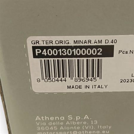 Gruppo termico motore Athena in alluminio completo di testa con diametro 40,3 mm e cilindrata 50 cc per ciclomotori con motore Minarelli serie AM6, ricambio P400130100002