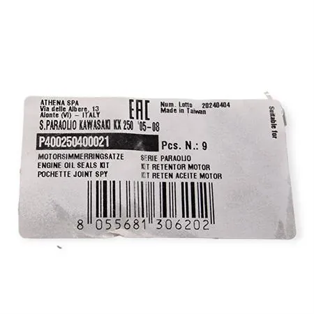 P400250400021 Serie paraolio motore specifica per KAWASAKI KX 250 prodotti dal 2005 fino al 2008