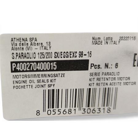 S.paraolio 125/200 sx/egs/exc 98-16, ricambio P400270400015