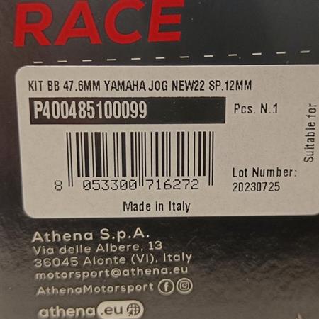 Kit bb 47.6mm yamaha jog new22 sp.12mm, ricambio P400485100099