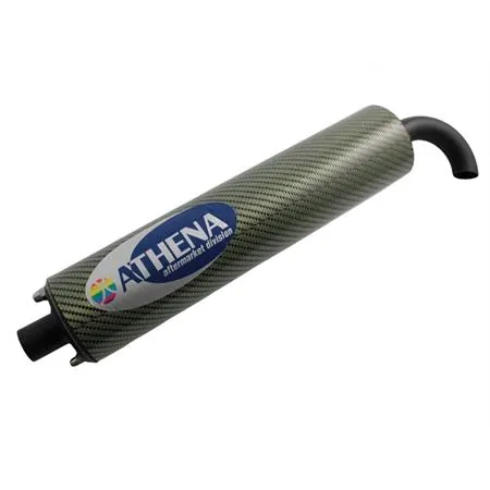 Silenziatore in carbonio athena avente inmbocco con diametro da 22mm per marmitta athena Racing o Polini for race, ricambio S410000303003