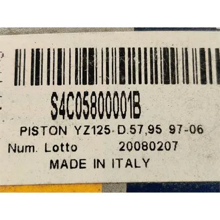 S4C05800001B Pistone yz125 diametro 57.95 97-06 Athena