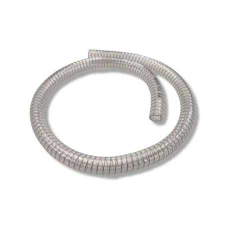 093801A Tubo trasparente TNT  con rinforzo interno a spirale metallica per utilizzo liquido raffreddamento scooter con motore Minarelli e dimensioni 15x22 mm