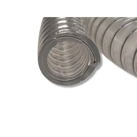 093801A Tubo trasparente TNT  con rinforzo interno a spirale metallica per utilizzo liquido raffreddamento scooter con motore Minarelli e dimensioni 15x22 mm