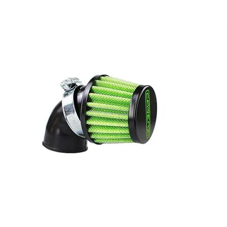 Filtro aria carenzi  tipo kn  diametro imbocco carburatore 28 e 35 mm con inclinazione a  45 gradi, ricambio 115050