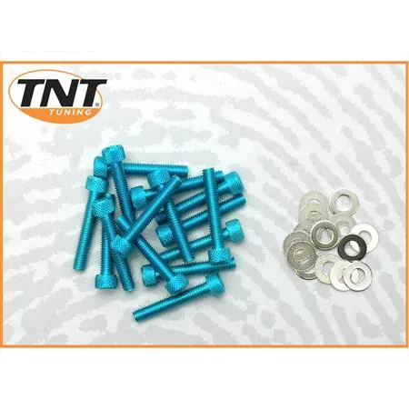 Kit viti carter messa in moto blu Piaggio Gilera TNT, ricambio 171022