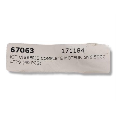Kit completo viti  motore kymco gy6 50cc, ricambio 171184