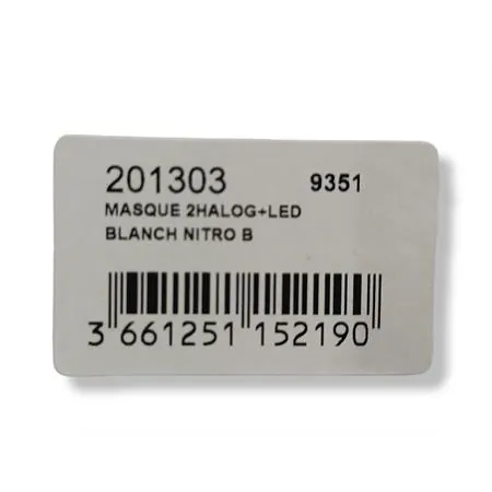 201303 Fanale anteriore con 2 fari alogeni e 2 strisce led per Nitro Aerox, colore bianco