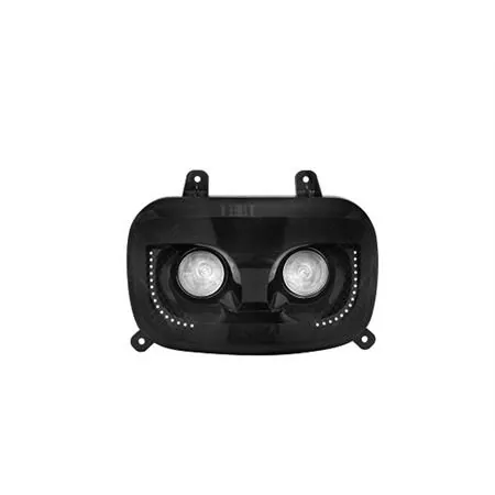 201306A Fanale anteriore con 2 fari alogeni e 2 file di luci led colore azzurro, per BW'S dal 2004 in poi