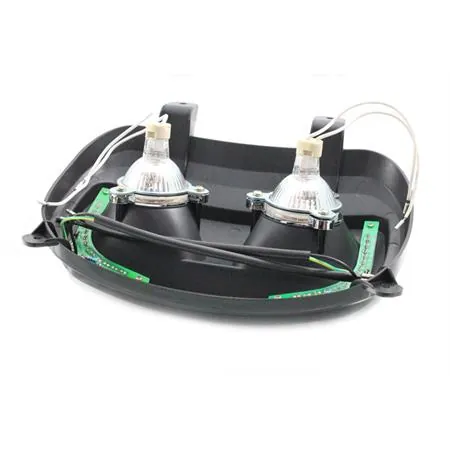 201306A Fanale anteriore con 2 fari alogeni e 2 file di luci led colore azzurro, per BW'S dal 2004 in poi