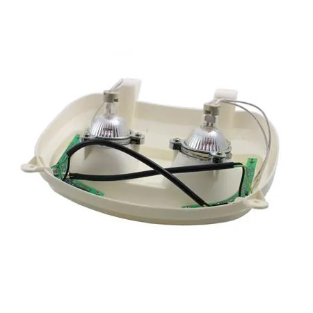 Maschera fanale anteriore con 2 lampade faretto alogena e 2 file a leds di colore azzurro per BW'S  50 dal 2004 in poi TNT, ricambio 201306