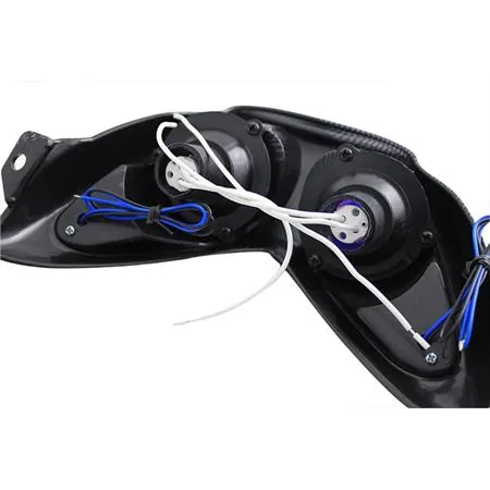 Fanale anteriore con 2 fari alogeni e frecce a led Nitro e Aerox, colore carbonio, ricambio 201373