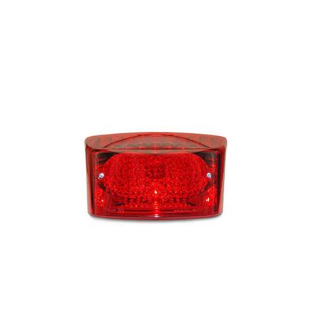 Fanale posteriore TNT per scooter Yamaha BW'S prodotti dal 2004 in poi con gemma fanale come originale di colore rosso, ricambio 204324A