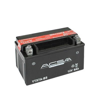 Batteria Acsa YTX7A-BS 12 Volt - 6 Ah, ricambio 229047A