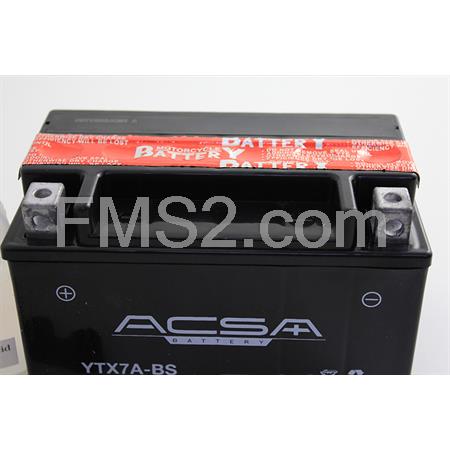 Batteria Acsa YTX7A-BS 12 Volt - 6 Ah, ricambio 229047A