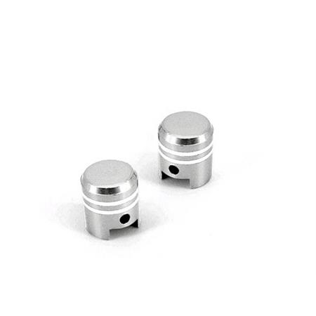 Coppia tappi valvole pistone cromati TNT, ricambio 252000