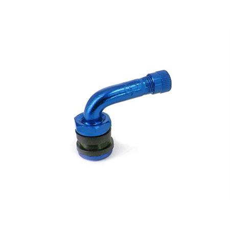 Valvola curva tubeless blu anodizzato TNT, ricambio 255007