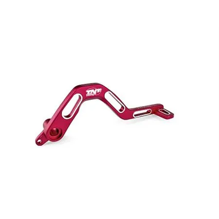 Pedalina leva freno TNT modello lighty per Derbi senda di colore rosso anodizzati ato, ricambio 280092A