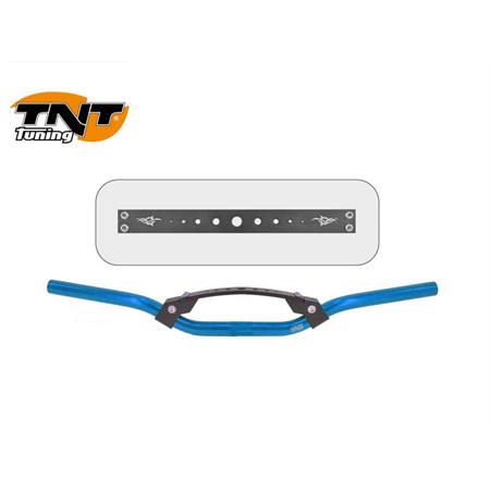 Manubrio street bike bow colore blu cromato per scooter (TNT), ricambio 303254B