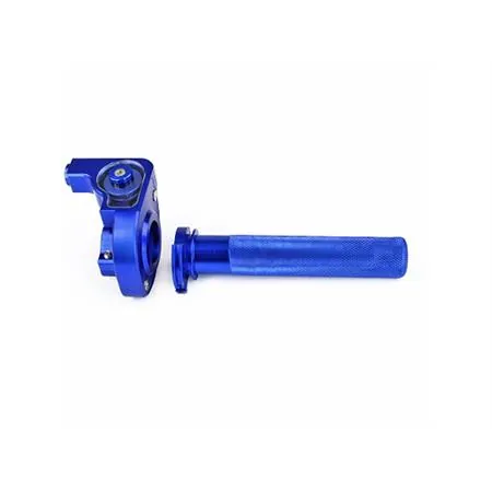 323300E Comando gas rapido noend perfect in alluminio cnc ricavato dal pieno di colore blu anodizzato
