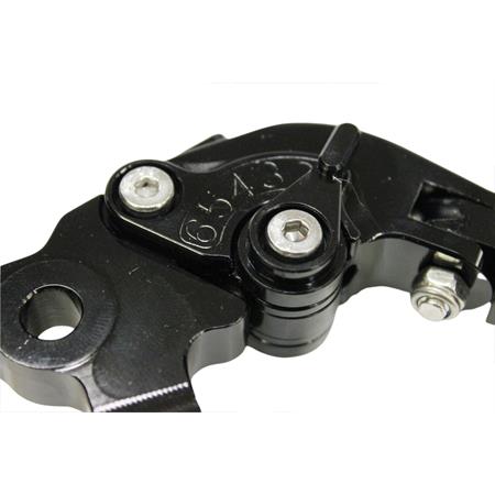 Coppia leve regolabili RD-MAX in alluminio CNC di colore nero per maxi scooter Yamaha T-Max 500 e 530 prodotti dal 2008 in poi (TNT), ricambio 331659F