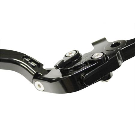 Coppia leve regolabili RD-MAX in alluminio CNC di colore nero per maxi scooter Yamaha T-Max 500 e 530 prodotti dal 2008 in poi (TNT), ricambio 331659F