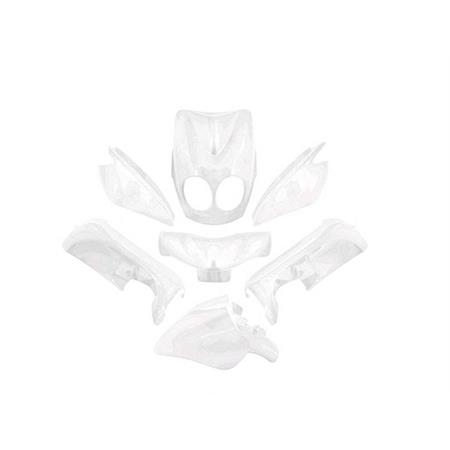 Kit carene 7 pezzi carena bianco mbk 50, ricambio 366331