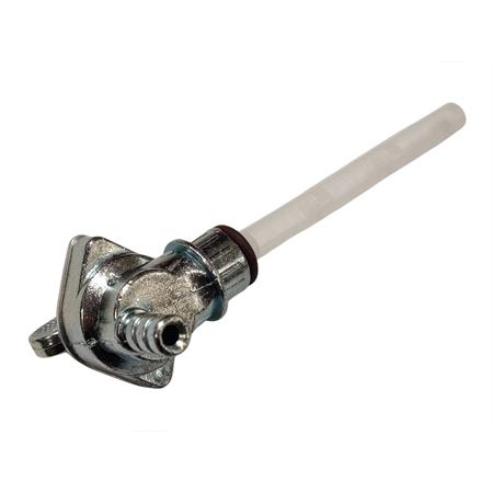 Rubinetto benzina Racing TNT ad innesto con leva e posizione on-off senza riserva per applicazione su ciclomotori e scooter con serbatoio in plastica, ricambio 420311A