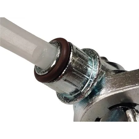 420311A Rubinetto benzina Racing TNT ad innesto con leva e posizione on-off senza riserva per applicazione su ciclomotori e scooter con serbatoio in plastica