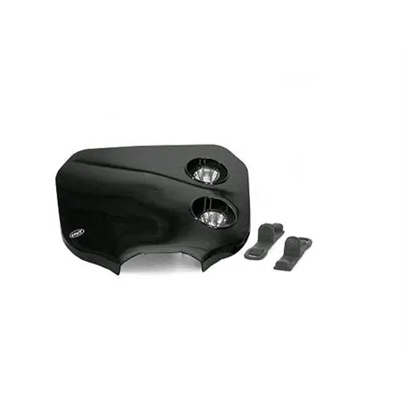Fanale anteriore con 2 fari alogeni per moto da cross, colore nero, ricambio 448136