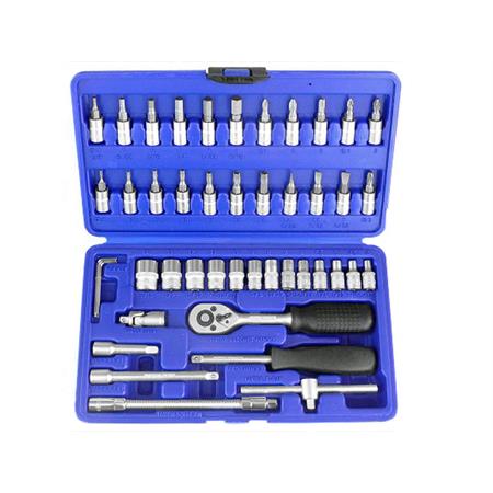 Cofanetto in plastica di chiavi a cric composto da 46 pezzi assortiti TNT, ricambio 541050A