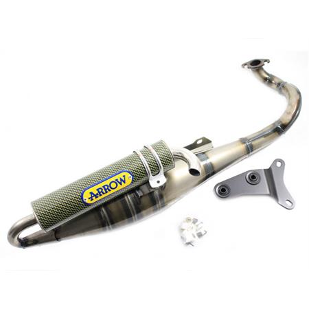 Marmitta Arrow performer per scooter Aprilia SR 50 prodotti dal 1994 con raffreddamento aria e liquido e motore Minarelli orizzontale, ricambio 33002PF