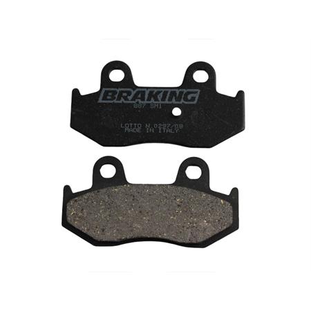 Pastiglie freno Braking 887SM1 (pasticche), colore nero, ricambio 887SM1