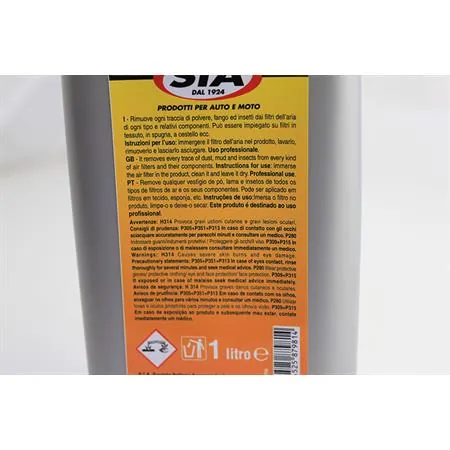 Liquido per pulire i filtri aria in spugna eliminando polvere, fango, insetti, ricambio 13V51