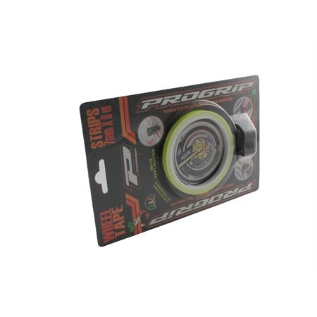 Striscia adesiva da applicare sui cerchi di moto-scooter di colore giallo fluorescente ProGrip (Big Star), ricambio 65025A3