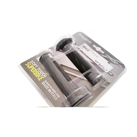 Manopole strada gomma nera, ricambio 6729N